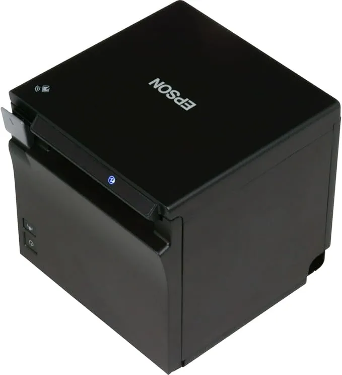 [EPTM-M30-USB+NIC-BLACK] Renewed Epson TM-M30 Direct Thermal Receipt POS Printer USB + Ethernet Auto Cutter Black Energy Star With 90 Days Warranty (Black)