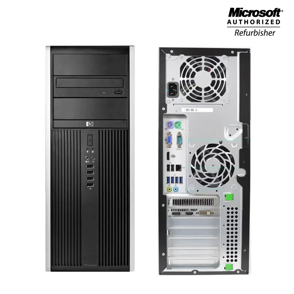 Renewed HP Compaq Elite 8300 Convertible Tower Desktop PC Intel Core i5 i7 3rd Gen Windows 10 With 90 Days Warranty