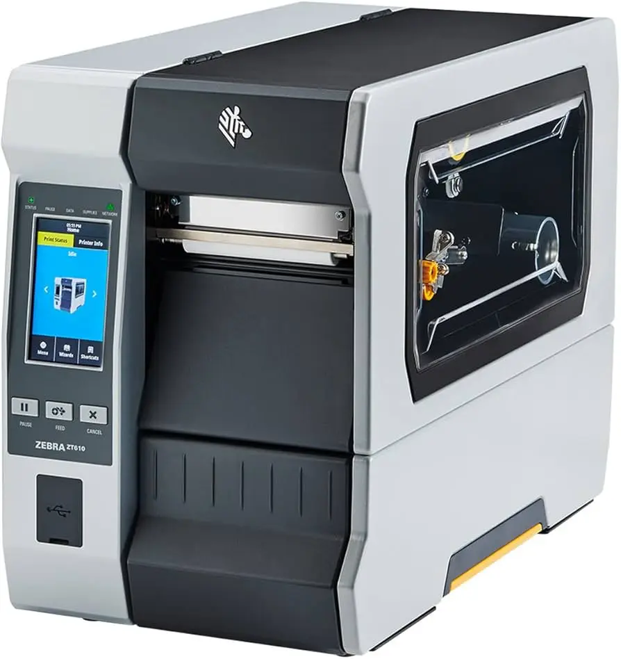 [ZBZT610-300dpi] Renewed Zebra ZT610 Direct Thermal & Thermal Transfer Printer USB Ethernet ZT61043-T0101A0Z With 90 Days Warranty (300DPI)