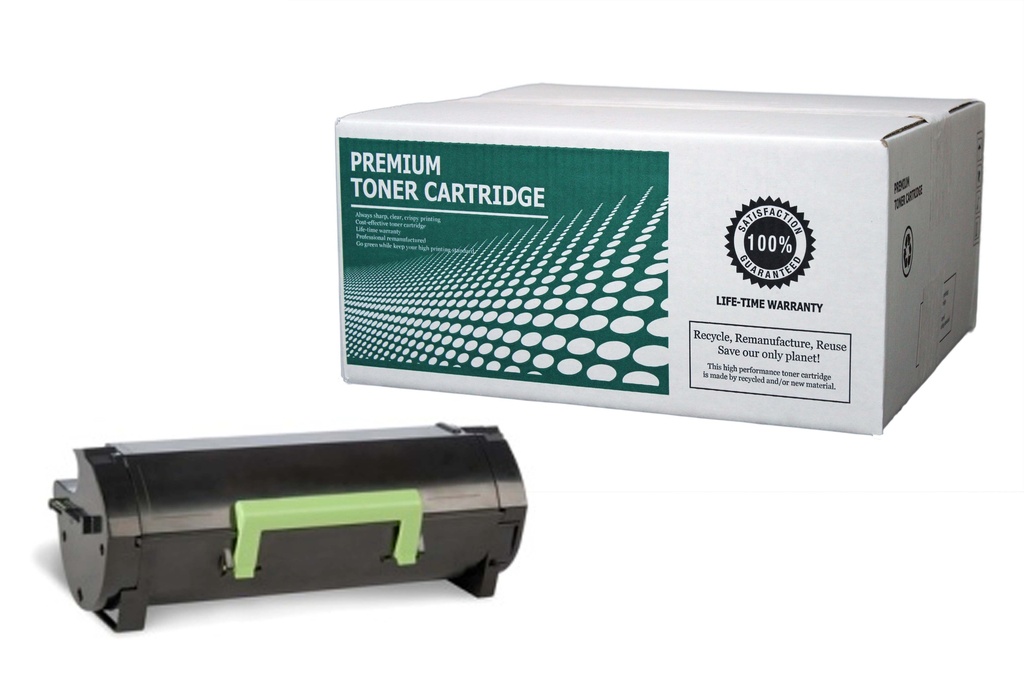 [LX521H] Remanufactured Toner Cartridge LX521H Replacement for Lexmark 52D1H00 Used for Lexmark MS710 MS711 MS810 MS811 MS812 Series Black 25000