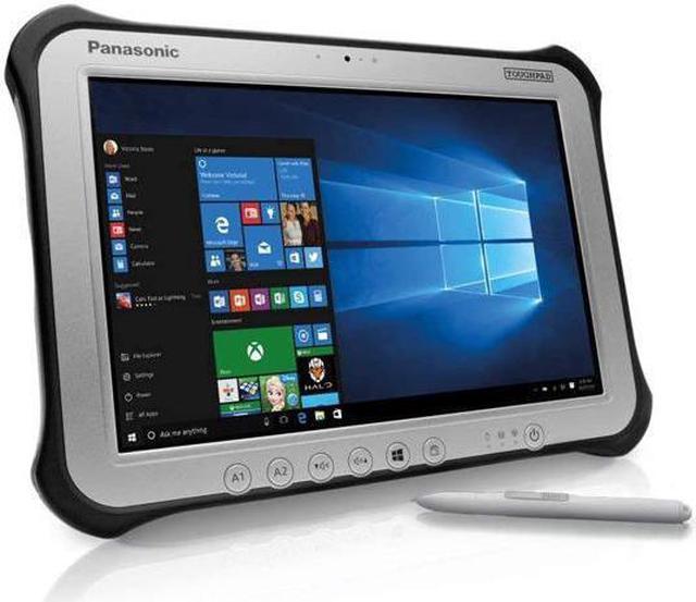 Renewed Panasonic ToughPad G1 FZ-G1 MK5 Intel Core i5-7300U@2.60GHz 10.1 Gloved Multi Touch + Digitizer 8GB 256GB LAN Port 4G LTE Webcam Windows 10 WIFI Bluetooth With 90 Days Warranty