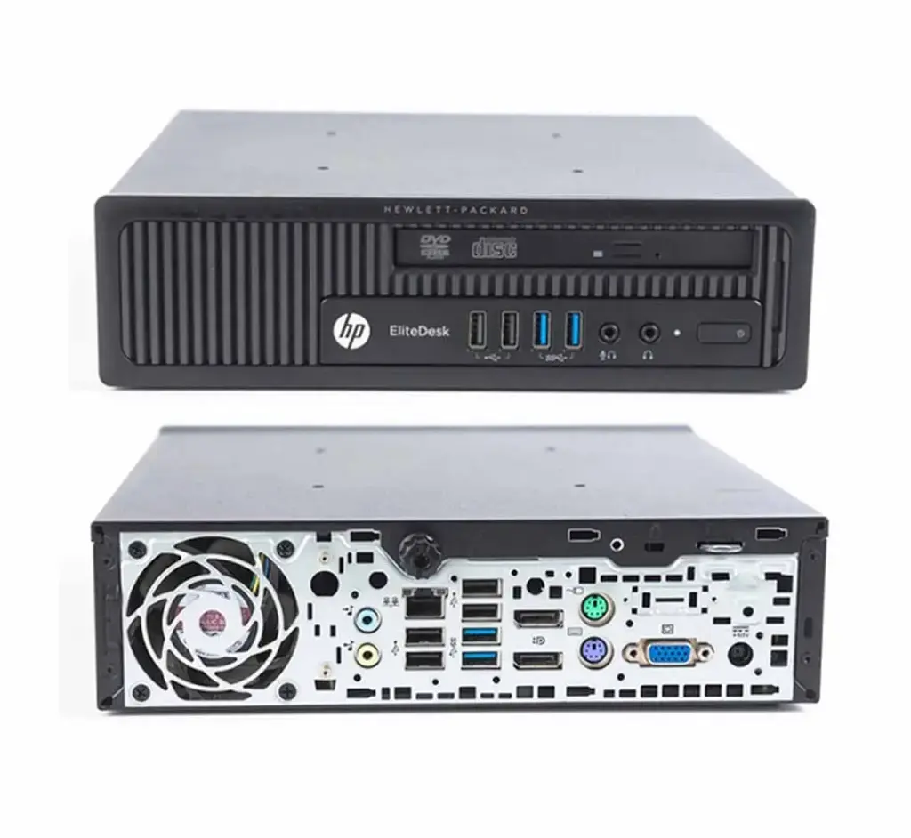 [HPED800G1US-i5-4670S] Renewed HP EliteDesk 800 G1 Ultra-slim Desktop PC i5-4670S Windows 10 With 30 days 90 Days