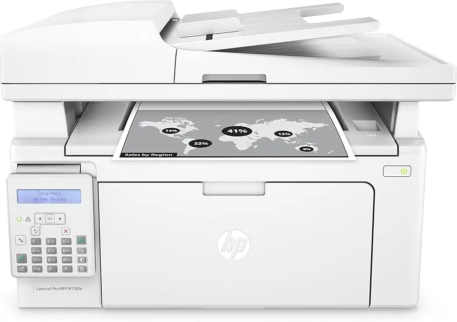 [HPM130FN-G3Q59A] Renewed HP LaserJet Pro MFP M130fn Laser All-in-One Wireless Machine G3Q59A USB Network With 90 Days Warranty (HP M130fn)