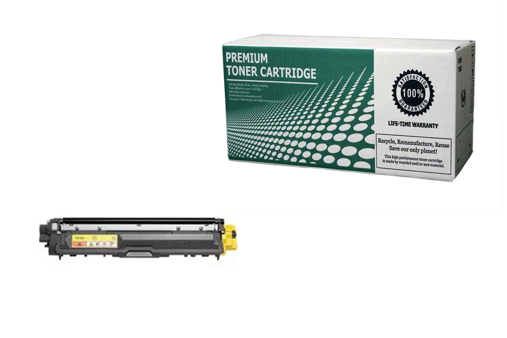 Remanufactured Toner Cartridge BRTN225Y Replacement for Brother TN225Y Used for Brother HL-3140CW HL-3150CDW HL-3170CDW MFC-9130CDW MFC-9140CDN MFC-9330CDW Series Yellow 2,200
