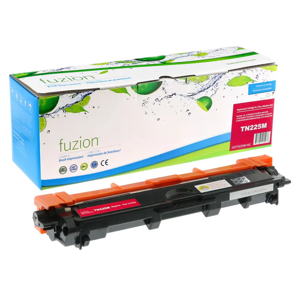 Compatible Magenta Toner Cartridge SBRTN225M Replacement for Brother TN-225M Used for Brother HL-3140CW HL-3150CDW HL-3170CDW MFC-9130CDW MFC-9140CDN MFC-9330CDW Series Printers Yield 2.2K