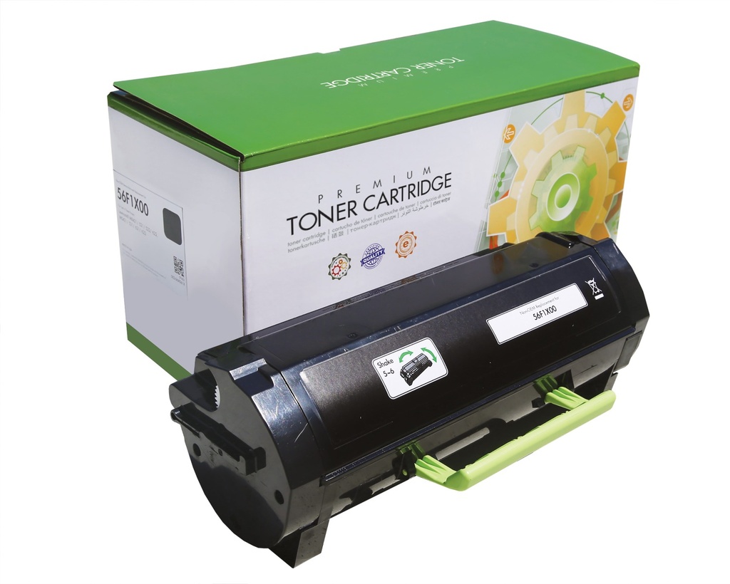 [LX561X] Remanufactured Toner Cartridge Replacement for Lexmark MS421 MS521 MS621 MS622 MX421 MX521 MX522 & MX622 Printer 56F1X00 20K Pages Yield