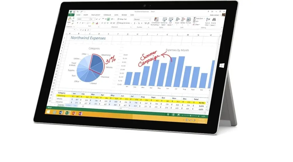 [MSSF3-4GB-128GB] Renewed Microsoft Surface 3 1645 10.8" Intel Core i5-4300U 4GB RAM 128GB SSD Wi-Fi Silver Touchscreen Webcam Windows 10 With 90 Days Warranty
