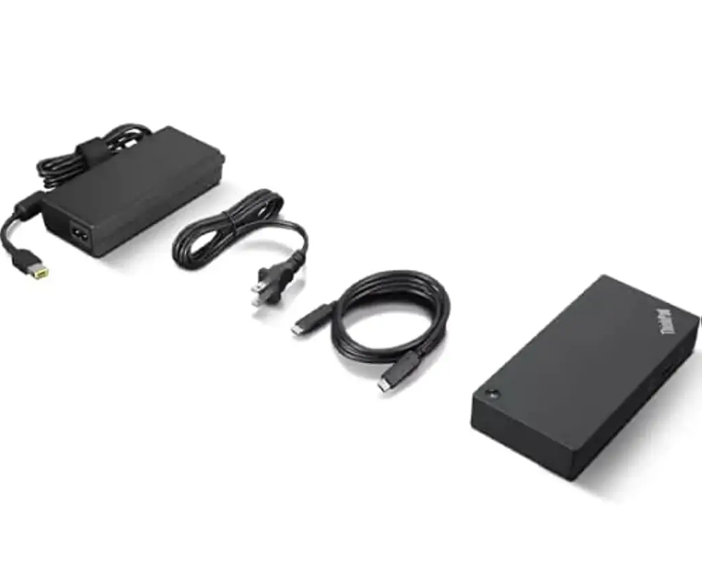 Renewed Lenovo 40AY0090US ThinkPad Universal USB-C Dock , Type C Cable & 90W AC Adaptor included with 90 Days Warranty